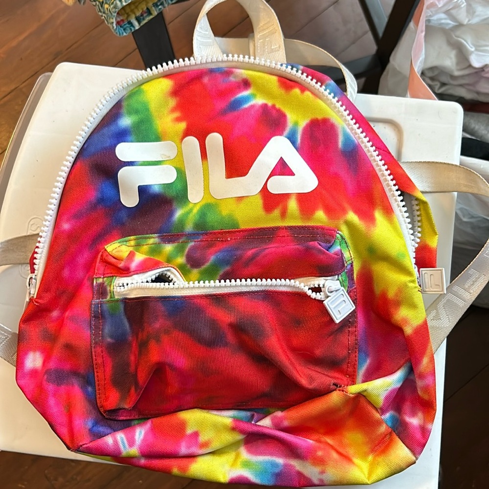 Mini fila tie dye backpack